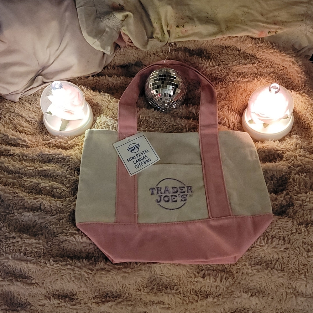 Pink and Cream Tote Bag